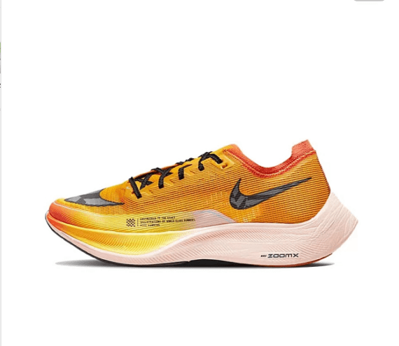 Nike ZoomX Vaporfly Next% 2 Shoes Gold Black Pollen DO2408 Men's מידה 13 NO LID