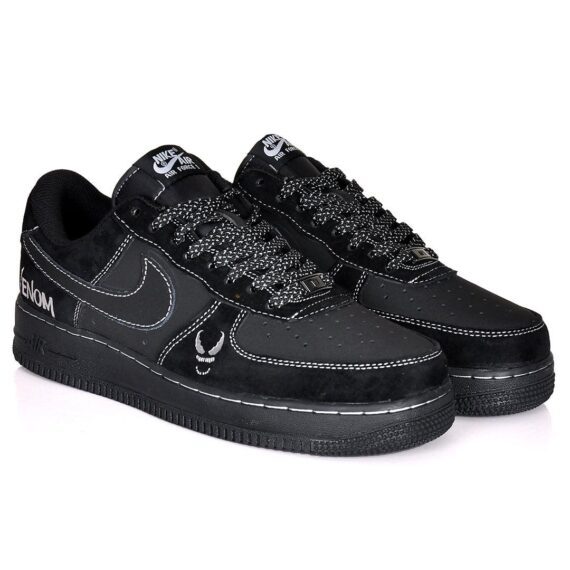 ⁦Nike Air Force 1 Men's Black Shoes -  נעלי נייק⁩ – תמונה ⁦4⁩