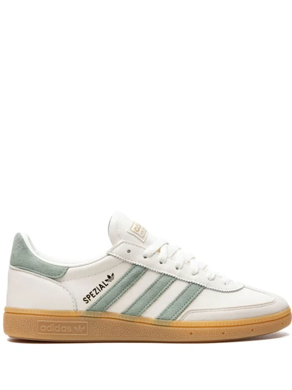 אדידס ספציאל- Adidas Handball Spezial Off White/Silver Green sneakers