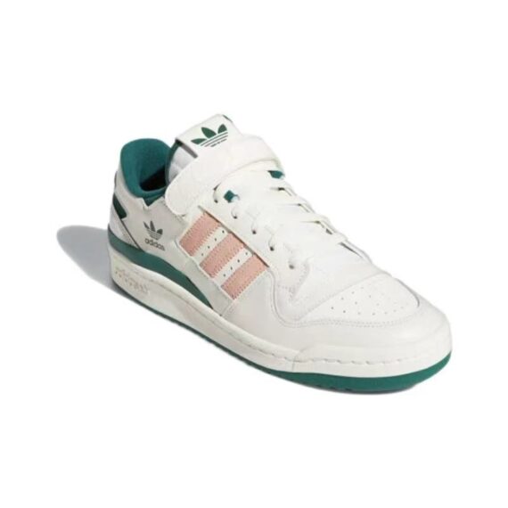 ⁦אדידס פורום - ADIDAS FORUM LOW Dark Green/Core White/Magic Beige SNEAKERS⁩ – תמונה ⁦3⁩