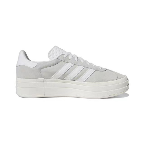 ⁦אדידס גאזל- ADIDAS GAZELLE BOLD SHOES Grey/White⁩ – תמונה ⁦5⁩