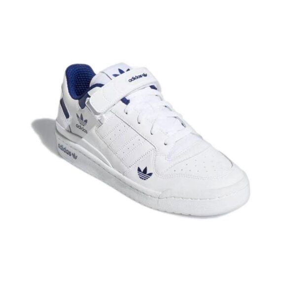 ⁦אדידס פורום - ADIDAS FORUM Low White Victory Blue SNEAKERS⁩ – תמונה ⁦3⁩