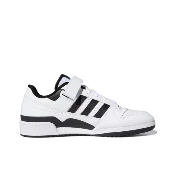 ⁦אדידס פורום - ADIDAS FORUM Low White/Black SNEAKERS⁩ – תמונה ⁦2⁩