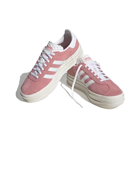 ⁦אדידס גאזל- ADIDAS GAZELLE BOLD SHOES Pink/White⁩ – תמונה ⁦3⁩