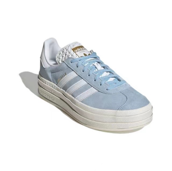 ⁦אדידס גאזל- ADIDAS GAZELLE BOLD SHOES Sky blue/white⁩ – תמונה ⁦5⁩