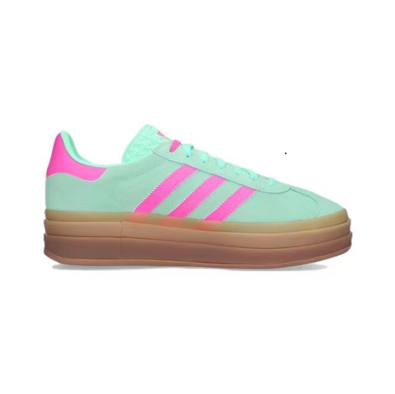 ⁦אדידס גאזל- ADIDAS GAZELLE BOLD SHOES Green/Pink⁩ – תמונה ⁦4⁩