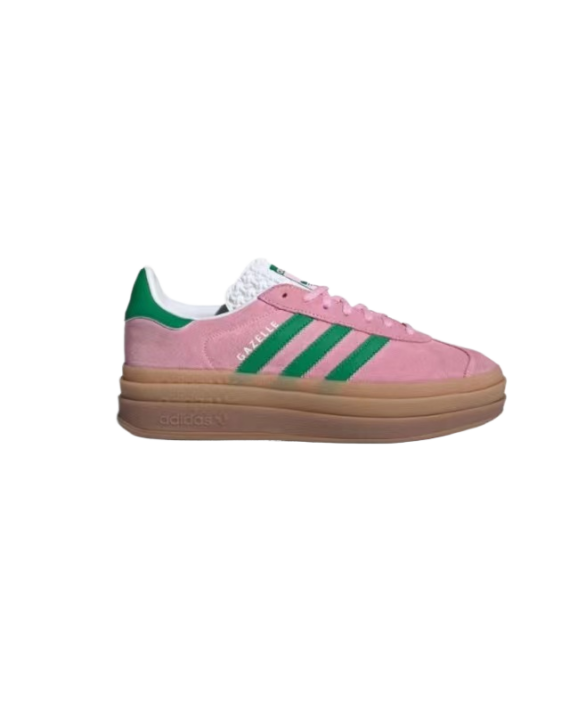 ⁦אדידס גאזל- ADIDAS GAZELLE BOLD SHOES Pink/Green⁩ – תמונה ⁦2⁩