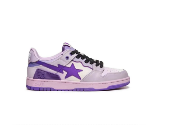 ⁦סניקרס BAPE M2 Gray Purple⁩ – תמונה ⁦3⁩