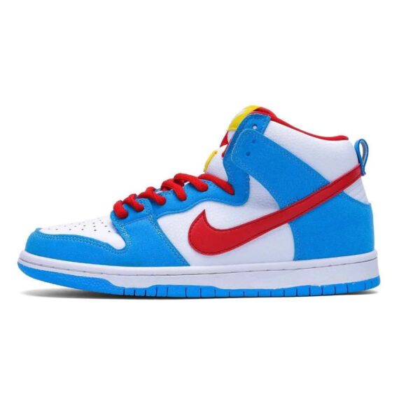 ⁦נייק דאנק- NIKE DUNK HIGH White Blue Red⁩ – תמונה ⁦2⁩