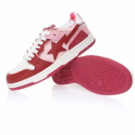 ⁦סניקרס BAPE M2 Red White⁩ – תמונה ⁦4⁩