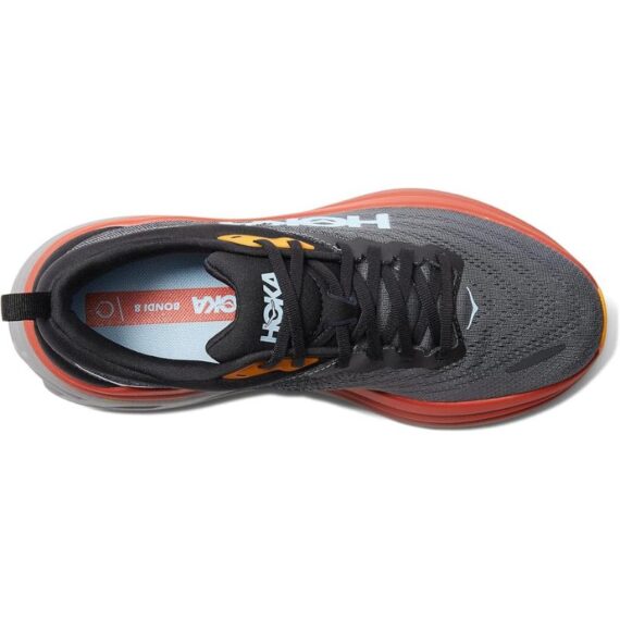 ⁦נעלי הוקה - HOKA Bondi 8 Grey Black⁩ – תמונה ⁦5⁩