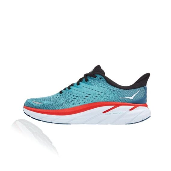 ⁦נעלי הוקה - HOKA Clifton 8 Blue Red⁩ – תמונה ⁦6⁩