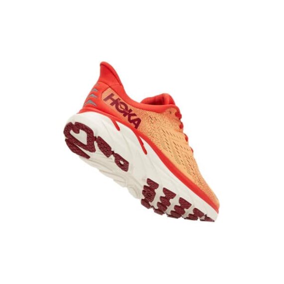 ⁦נעלי הוקה - HOKA Clifton 8 Red Yellow⁩ – תמונה ⁦5⁩