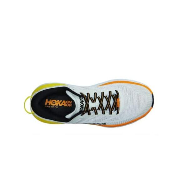 ⁦נעלי הוקה - HOKA Bondi 8 White Yellow⁩ – תמונה ⁦4⁩