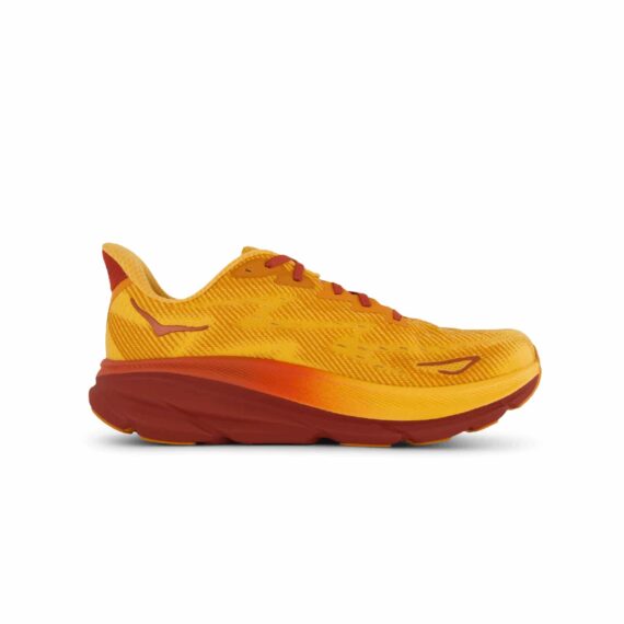 ⁦נעלי הוקה - HOKA Clifton 9 Yellow Red⁩ – תמונה ⁦5⁩