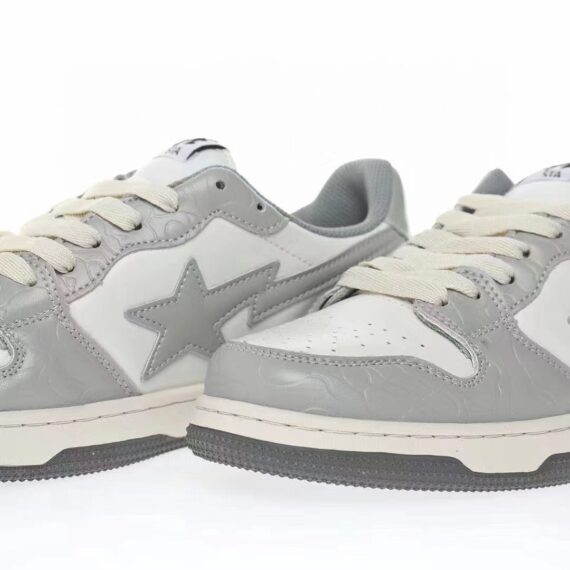 ⁦סניקרס BAPE M2 Gray White⁩ – תמונה ⁦4⁩