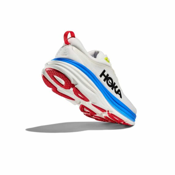 ⁦נעלי הוקה - HOKA Bondi 8 White Blue⁩ – תמונה ⁦5⁩