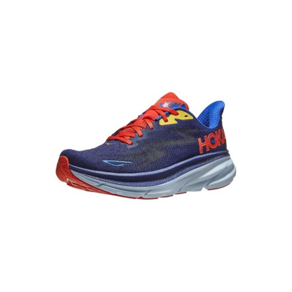 ⁦נעלי הוקה - HOKA Clifton 9 Blue Red⁩ – תמונה ⁦5⁩