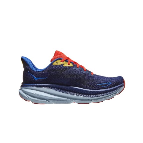 ⁦נעלי הוקה - HOKA Clifton 9 Blue Red⁩ – תמונה ⁦4⁩