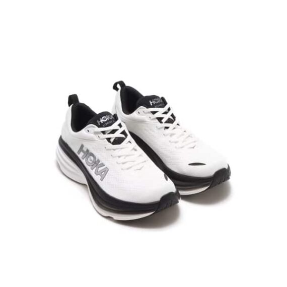 ⁦נעלי הוקה - HOKA Bondi 8 White Black⁩ – תמונה ⁦2⁩