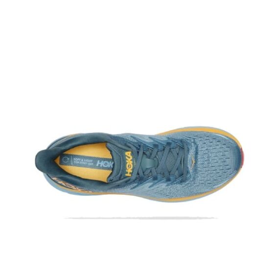 ⁦נעלי הוקה - HOKA Clifton 8 Grey Yellow⁩ – תמונה ⁦3⁩