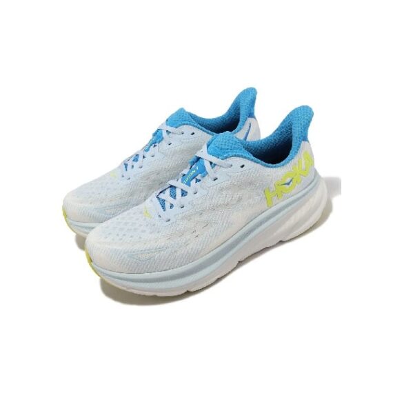 ⁦נעלי הוקה - HOKA Clifton 9 White blue⁩ – תמונה ⁦4⁩