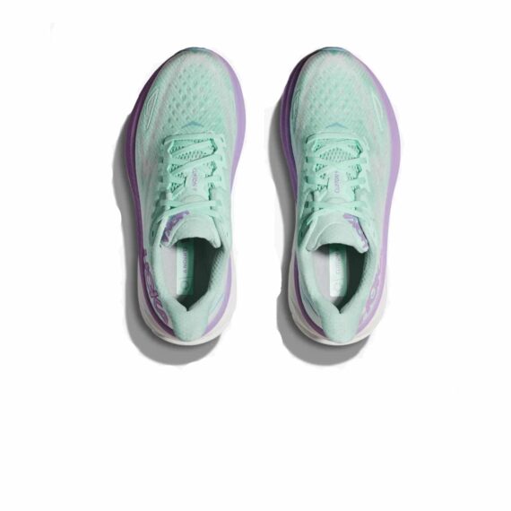 ⁦נעלי הוקה - HOKA Clifton 9 Purple Green⁩ – תמונה ⁦4⁩