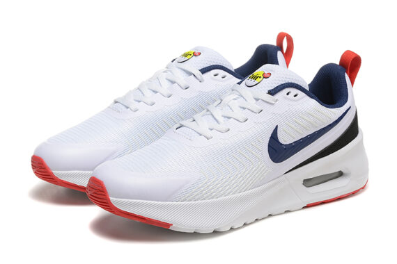 ⁦נעלי נייק נואקסיס Nike AIR MAX Nuaxis White Blue Red⁩ – תמונה ⁦2⁩