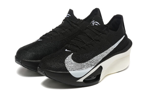 ⁦נעלי נייק-Nike Air Zoom Alphafly NEXT% 3 Black White⁩ – תמונה ⁦3⁩