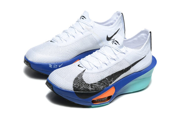 ⁦נעלי נייק-Nike Air Zoom Alphafly NEXT% 3 White Blue⁩ – תמונה ⁦5⁩