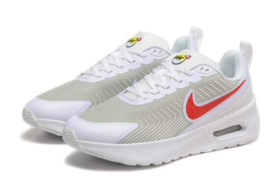 ⁦נעלי נייק נואקסיס Nike AIR MAX Nuaxis White Gray⁩ – תמונה ⁦2⁩