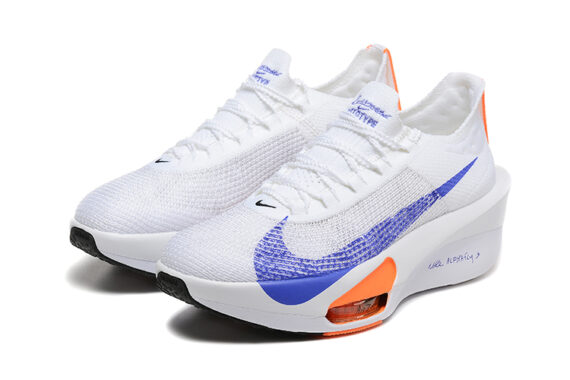 ⁦נעלי נייק-Nike Air Zoom Alphafly NEXT% 3 White Blue⁩ – תמונה ⁦5⁩