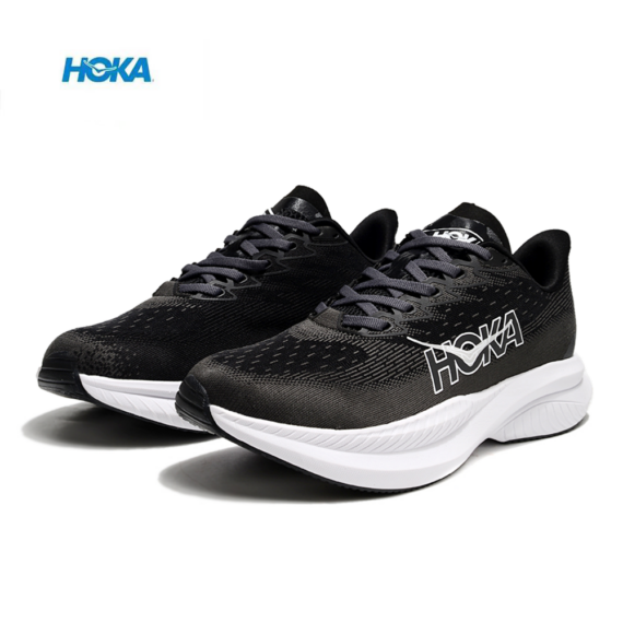 ⁦נעלי הוקה - HOKA MACH 6 BLACK WHITE⁩ – תמונה ⁦3⁩