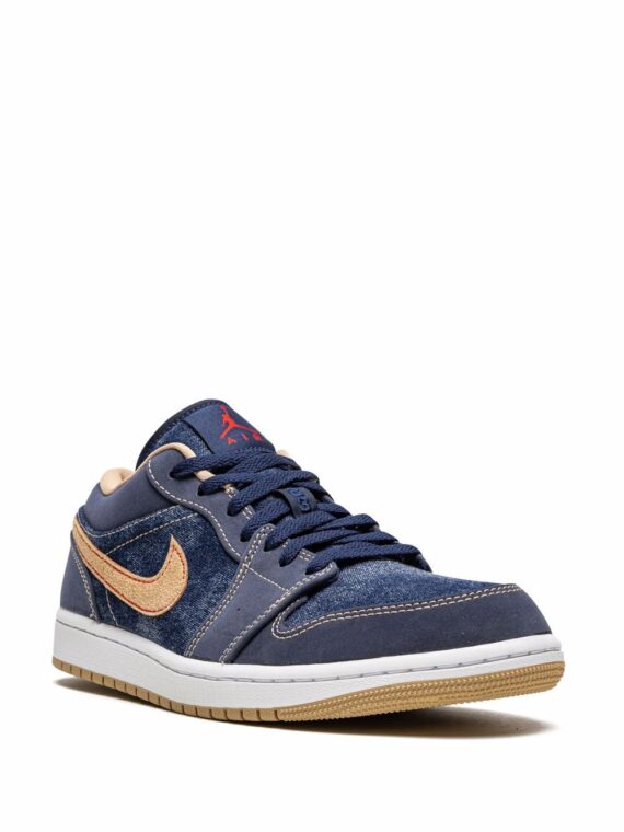 ⁦נייק ג'ורדן -NIKE AIR JORDAN 1 LOW - Denim Navy⁩ – תמונה ⁦2⁩