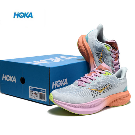 ⁦נעלי הוקה - HOKA MACH 6 Sky Blue Pink⁩ – תמונה ⁦4⁩