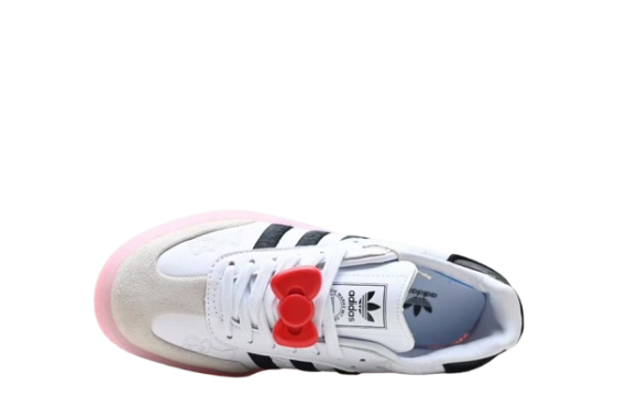 ⁦נעלי אדידס- Adidas Sambarose Sneakers White Black Pink⁩ – תמונה ⁦3⁩