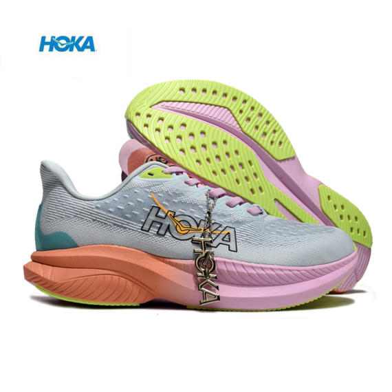 ⁦נעלי הוקה - HOKA MACH 6 Sky Blue Pink⁩ – תמונה ⁦2⁩