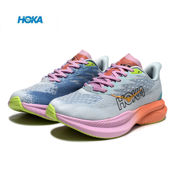 ⁦נעלי הוקה - HOKA MACH 6 Sky Blue Pink⁩ – תמונה ⁦6⁩