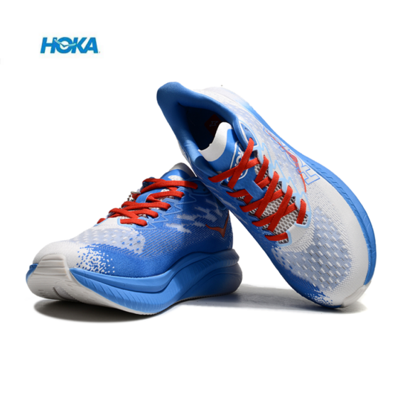 ⁦נעלי הוקה - HOKA MACH 6 White Blue⁩ – תמונה ⁦5⁩