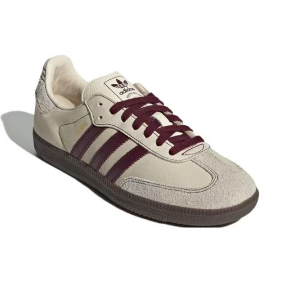 ⁦נעלי אדידס סמבה-Samba ADV Sneakers Gray Maroon⁩ – תמונה ⁦4⁩