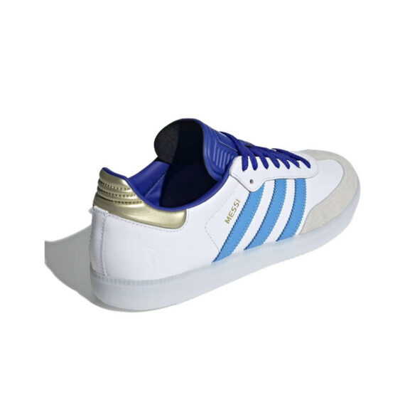 ⁦נעלי אדידס סמבה-Samba ADV Sneakers White Blue⁩ – תמונה ⁦3⁩