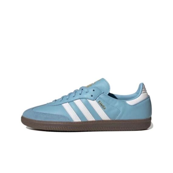 ⁦נעלי אדידס סמבה-Samba ADV Sneakers Sky Blue/White⁩ – תמונה ⁦4⁩