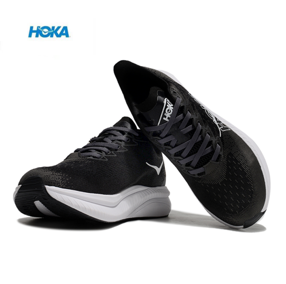 ⁦נעלי הוקה - HOKA MACH 6 BLACK WHITE⁩ – תמונה ⁦5⁩