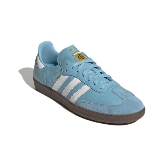 ⁦נעלי אדידס סמבה-Samba ADV Sneakers Sky Blue/White⁩ – תמונה ⁦3⁩