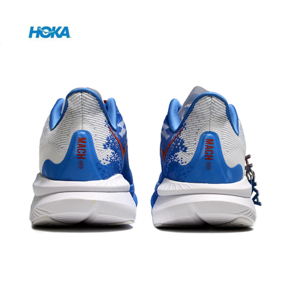 ⁦נעלי הוקה - HOKA MACH 6 White Blue⁩ – תמונה ⁦3⁩