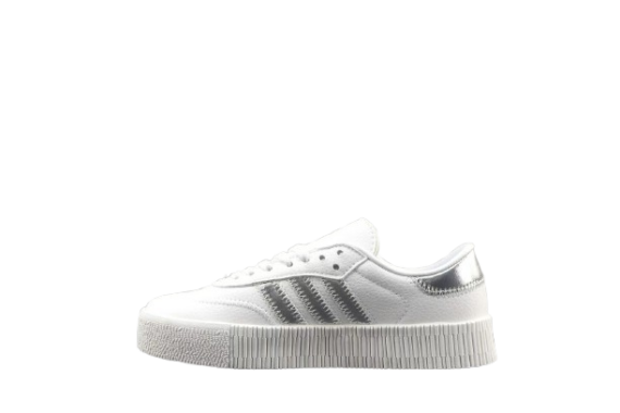 ⁦נעלי אדידס- Adidas Sambarose Sneakers White Silver⁩ – תמונה ⁦2⁩