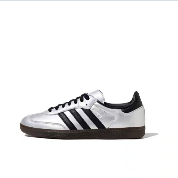 ⁦נעלי אדידס סמבה-Samba ADV Sneakers Silver Black⁩ – תמונה ⁦2⁩