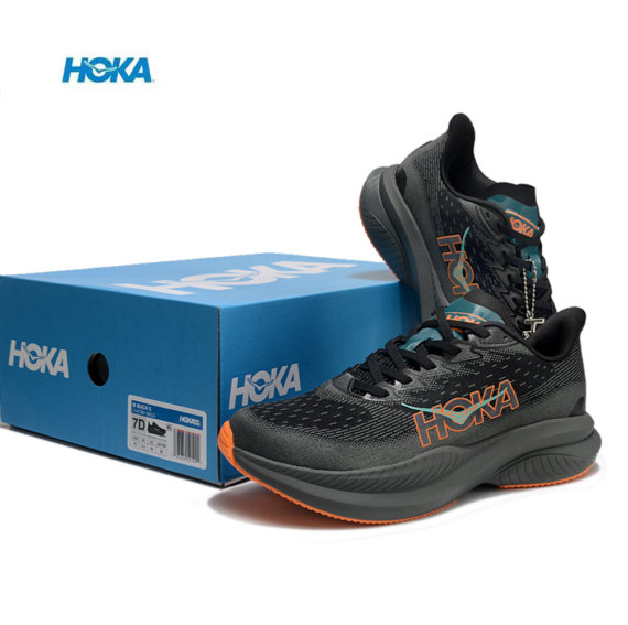 ⁦נעלי הוקה - HOKA MACH 6 Black ange⁩ – תמונה ⁦3⁩