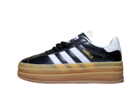 אדידס גאזל- ADIDAS GAZELLE BOLD SHOES Black White Chestnut