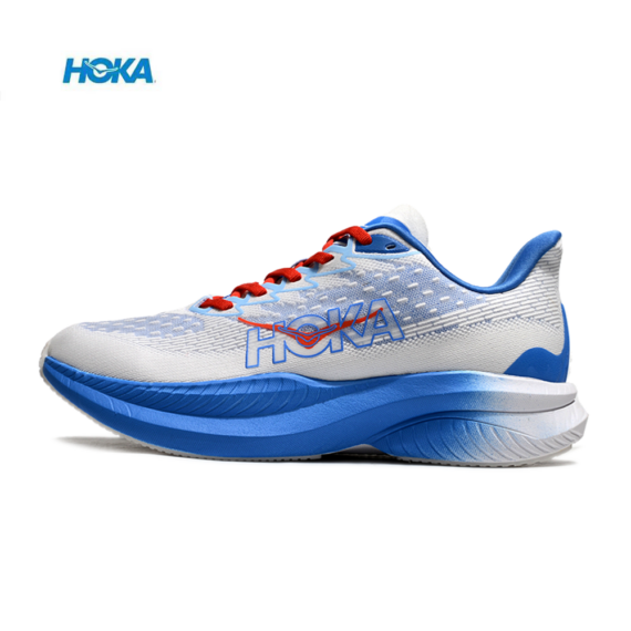 נעלי הוקה - HOKA MACH 6 White Blue